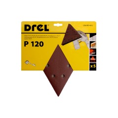 Papiery ścierne delta na rzep 285 x 285 mm, P120, 5 szt.