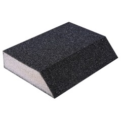 Gąbka ścierna skośna 120 x 90 x 25 mm, P80