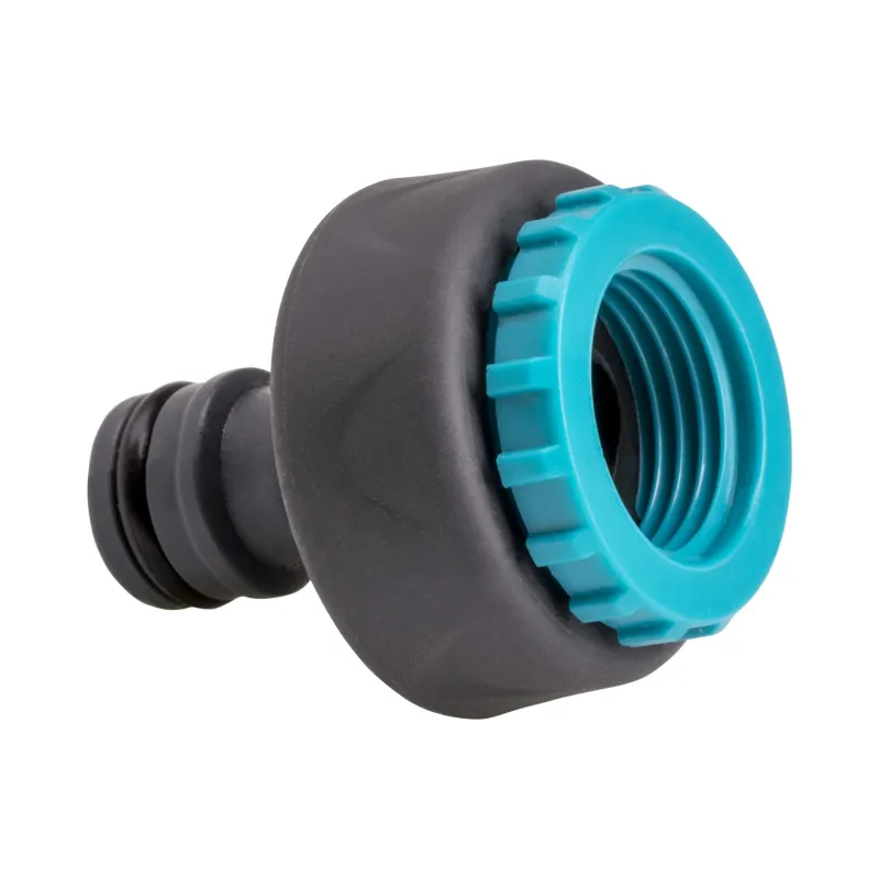 Przyłącze do kranu 1/2', 3/4', gwint wewnętrzny, dwumateriałowe, soft-grip Przyłącze do kranu 1/2', 3/4', gwint wewnętrzny, dwumateriałowe, soft-grip