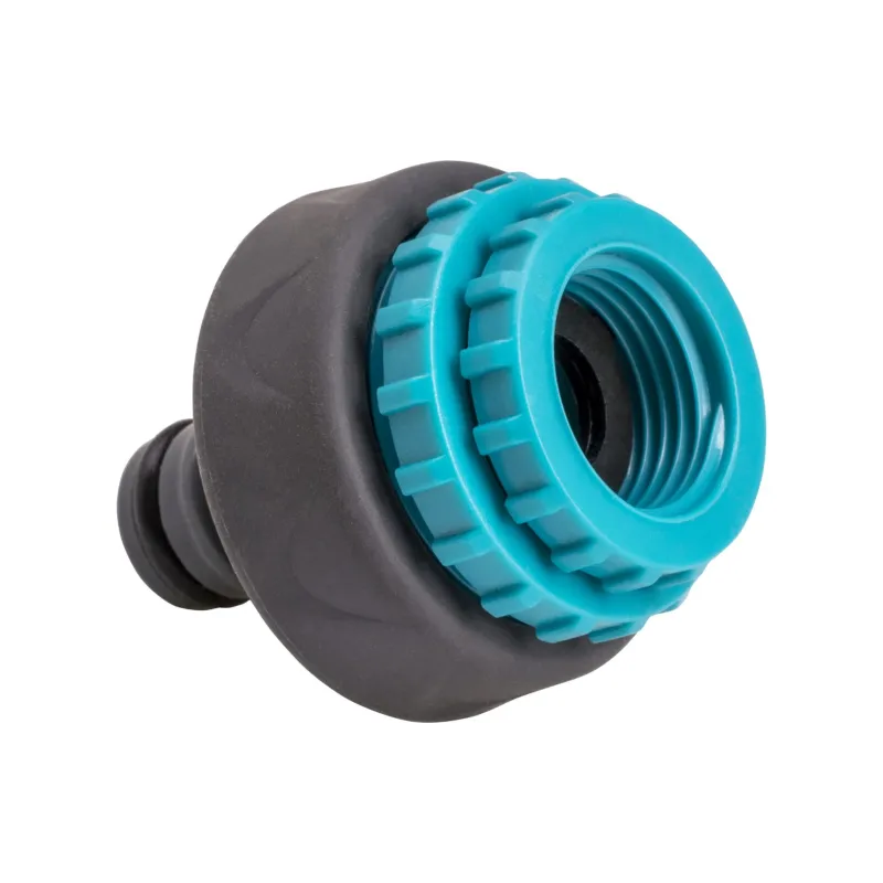 Przyłącze do kranu 1/2', 3/4',1', gwint wewnętrzny, dwumateriałowe, soft-grip Przyłącze do kranu 1/2', 3/4',1', gwint wewnętrzny, dwumateriałowe, soft-grip