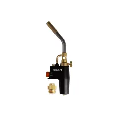 Palnik gazowy Turbo z zapłon piezo, dysza stal nierdzewna, 360°, adapter G7/16"F, zasilany gazem MAPP/Propan