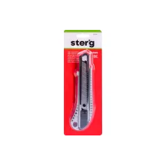 Nóż z ostrzem łamanym 18 mm, metalowy korpus.