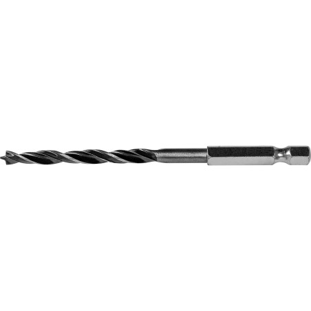 Wiertło do drewna 6.0 mm, uchwyt quick change Hex