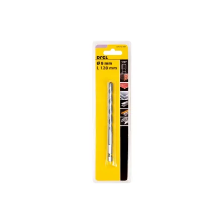Wiertło uniwersalne 8.0 mm, uchwyt quick change Hex