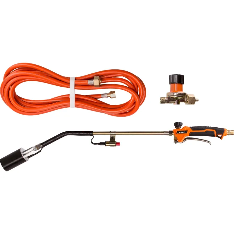 Palnik dekarski pojedyncza dysza 45 mm, z zapłonem piezo, reduktor 0.5-4 bar