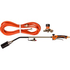 Palnik dekarski pojedyncza dysza 60 mm, z zapłonem piezo, reduktor 0.5-4 bar