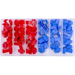 Zestaw konektorów, plastikowe pudełko, 50 szt.