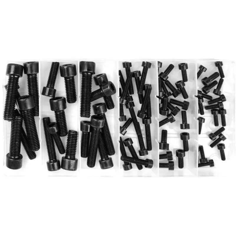 Zestaw śrub imbusowych z kołnierzem, 106 szt.