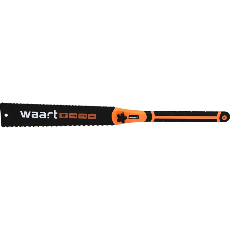 Piła dwustronna japońska, 320 mm, 7 TPI, 12 TPI, PTFE