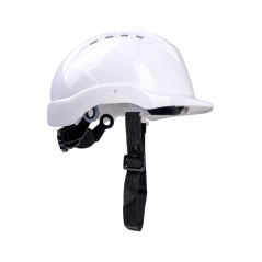 Kask budowlany, regulacja automatyczna, biały