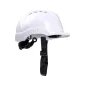 Kask budowlany, regulacja automatyczna, biały