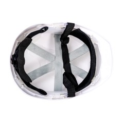 Kask budowlany, regulacja automatyczna, biały