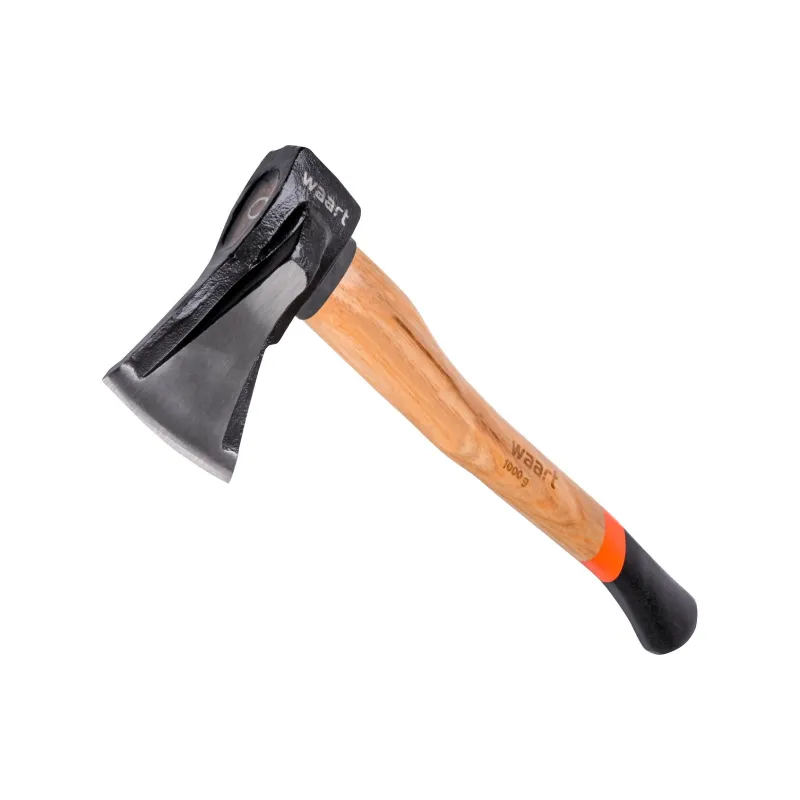 Siekiera 1000 g z klinem rozłupującym, trzonek z drewna hikorowego, FSC 100%, certyfikat NC-COC-062817 Siekiera 1000 g z klinem rozłupującym, trzonek z drewna hikorowego, FSC 100%, certyfikat NC-COC-062817