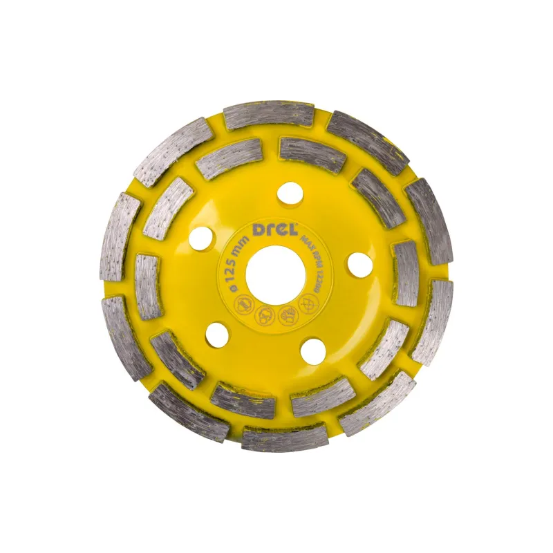 Tarcza diamentowa szlifierska 125 x 22,2 mm, podwójny segment