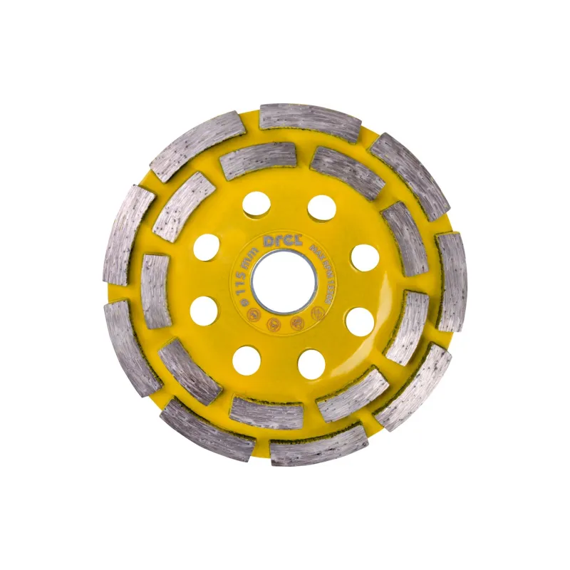 Tarcza diamentowa szlifierska 115 x 22,2 mm, podwójny segment Tarcza diamentowa szlifierska 115 x 22,2 mm, podwójny segment