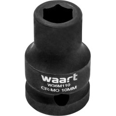 Nasadka udarowa sześciokątna 1/2", 10 x 38 mm, CR-MO