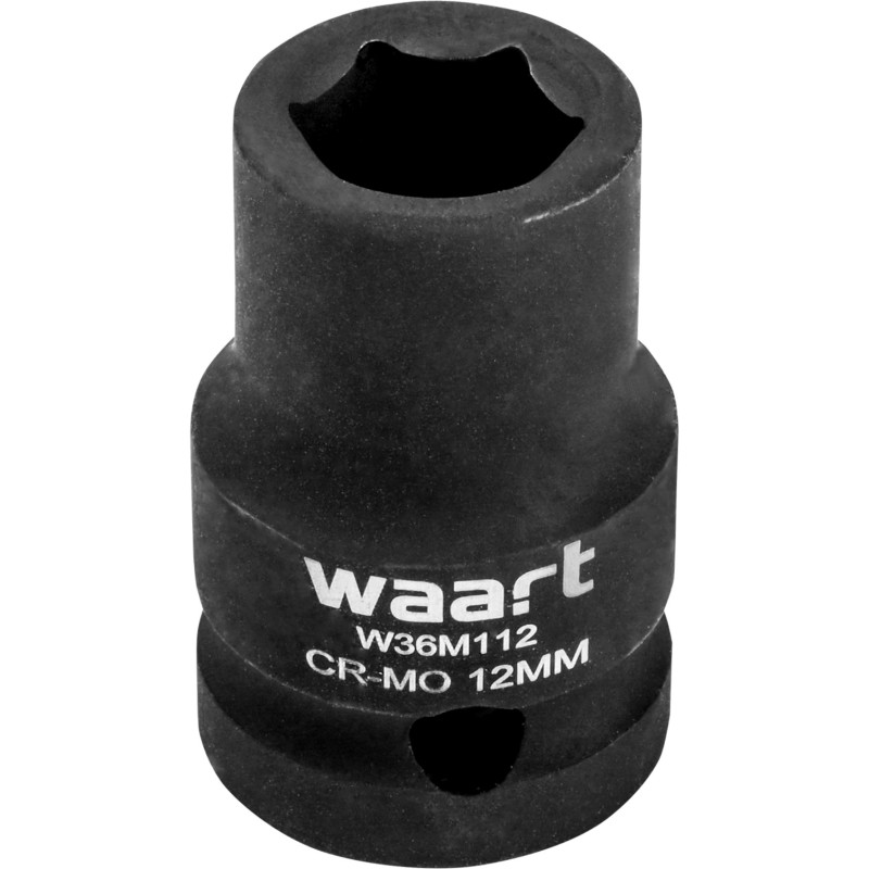 Nasadka udarowa sześciokątna 1/2", 12 x 38 mm, CR-MO