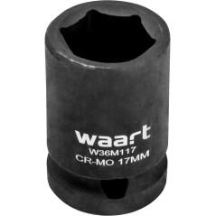 Nasadka udarowa sześciokątna 1/2", 17 x 38 mm, CR-MO