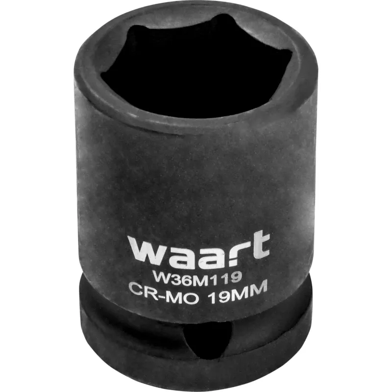 Nasadka udarowa sześciokątna 1/2", 19 x 38 mm, CR-MO Nasadka udarowa sześciokątna 1/2", 19 x 38 mm, CR-MO