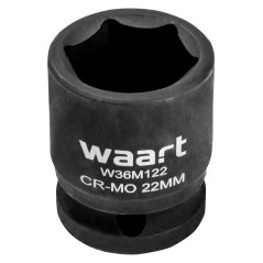 Nasadka udarowa sześciokątna 1/2", 22 x 38 mm, CR-MO