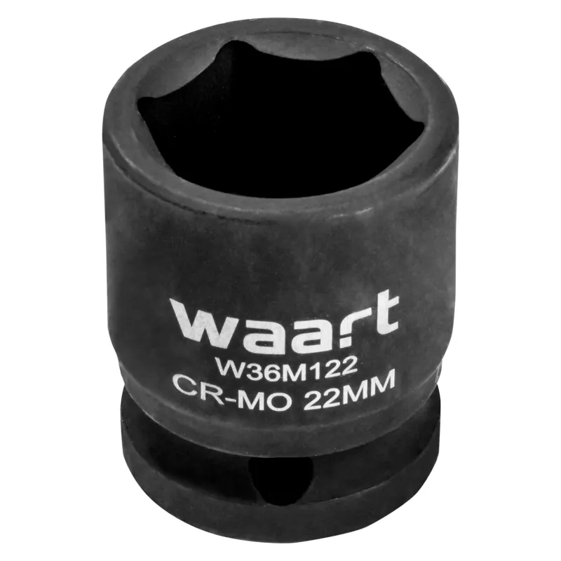 Nasadka udarowa sześciokątna 1/2", 22 x 38 mm, CR-MO