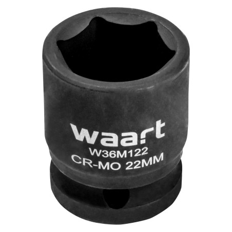 Nasadka udarowa sześciokątna 1/2", 22 x 38 mm, CR-MO