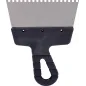 Szpachla fasadowa 150 mm, z zębami 4 x 4 x 4 stal nierdzewna, plastikowy uchwyt