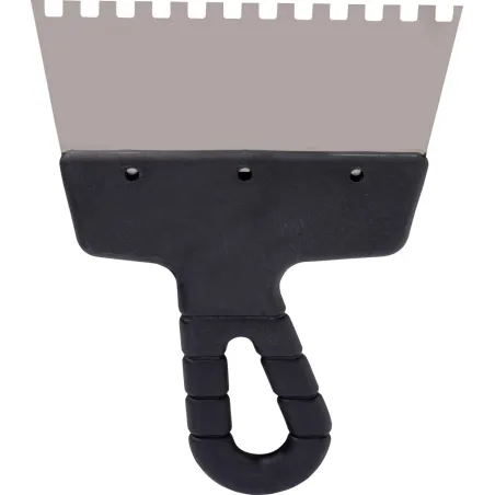 Szpachla fasadowa 150 mm, z zębami 6 x 6 x 6 stal nierdzewna, plastikowy uchwyt