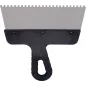 Szpachla fasadowa 200 mm, z zębami 4 x 4 x 4 stal nierdzewna, plastikowy uchwyt