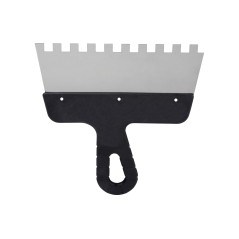 Szpachla fasadowa 200 mm, z zębami 10 x 10 x 10 stal nierdzewna, plastikowy uchwyt