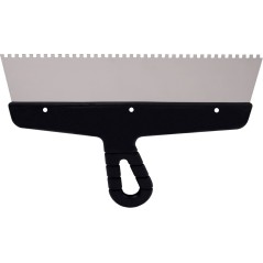 Szpachla fasadowa 250 mm, z zębami 4 x 4 x 4 stal nierdzewna, plastikowy uchwyt