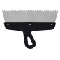 Szpachla fasadowa 250 mm, z zębami 6 x 6 x 6 stal nierdzewna, plastikowy uchwyt