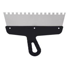 Szpachla fasadowa 250 mm, z zębami 8 x 8 x 8 stal nierdzewna, plastikowy uchwyt