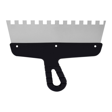 Szpachla fasadowa 250 mm, z zębami 10 x 10 x 10 stal nierdzewna, plastikowy uchwyt