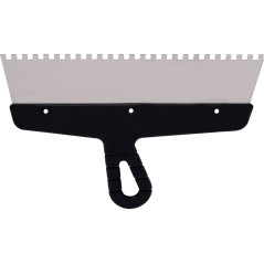 Szpachla fasadowa 300 mm, z zębami 6 x 6 x 6 stal nierdzewna, plastikowy uchwyt