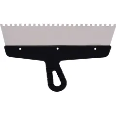 Szpachla fasadowa 300 mm, z zębami 6 x 6 x 6 stal nierdzewna, plastikowy uchwyt