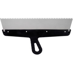 Szpachla fasadowa 350 mm, z zębami 4 x 4 x 4 stal nierdzewna, plastikowy uchwyt