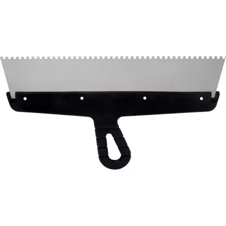 Szpachla fasadowa 350 mm, z zębami 4 x 4 x 4 stal nierdzewna, plastikowy uchwyt