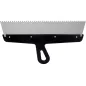 Szpachla fasadowa 350 mm, z zębami 4 x 4 x 4 stal nierdzewna, plastikowy uchwyt Szpachla fasadowa 350 mm, z zębami 4 x 4 x 4 stal nierdzewna, plastikowy uchwyt