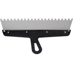 Szpachla fasadowa 350 mm, z zębami 8 x 8 x 8 stal nierdzewna, plastikowy uchwyt