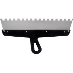 Szpachla fasadowa 350 mm, z zębami 10 x 10 x 10 stal nierdzewna, plastikowy uchwyt