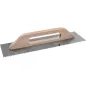 Paca metalowa 480 mm, z zębami 6 x 6 x 6, stal nierdzewna, drewniany uchwyt Paca metalowa 480 mm, z zębami 6 x 6 x 6, stal nierdzewna, drewniany uchwyt