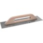 Paca metalowa 480 mm, z zębami 8 x 8 x 8 stal nierdzewna, drewniany uchwyt
