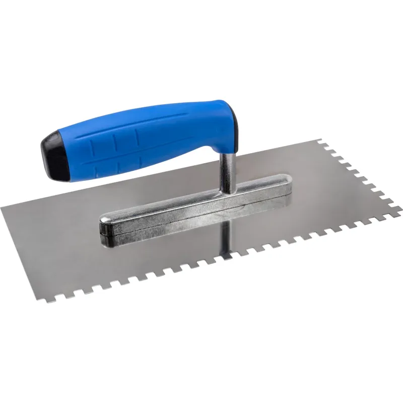 Paca metalowa 270 mm, z zębami 8 x 8 x 8, stal nierdzewna, gumowany aluminiowy uchwyt