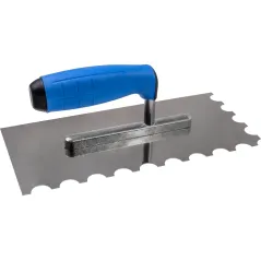 Paca metalowa 270 mm, z zębami półokrągłymi, stal nierdzewna, gumowany aluminiowy uchwyt