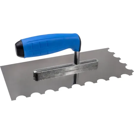 Paca metalowa 270 mm, z zębami półokrągłymi, stal nierdzewna, gumowany aluminiowy uchwyt