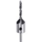Fazownik do drewna 3 x 16 x 25 mm z wiertłem