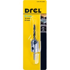 Fazownik do drewna 4 x 16 x 25 mm z wiertłem