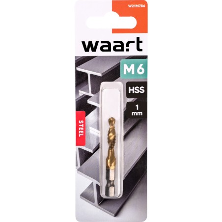 Wiertło do gwintów M6 x 1.0 x 57.5x32 mm, uchwyt quick change Hex