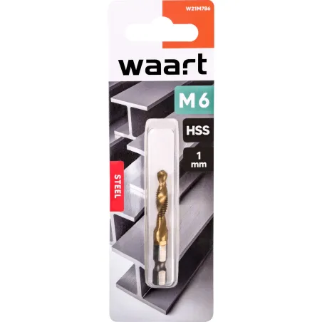 Wiertło do gwintów M6 x 1.0 x 57.5x32 mm, uchwyt quick change Hex